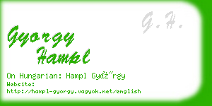 gyorgy hampl business card